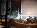 Strike across the street